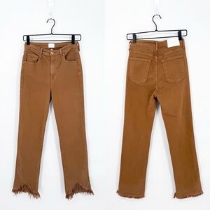 Jonathan Simkhai Blake Denim Bootcut Jeans in Pecan Size 27